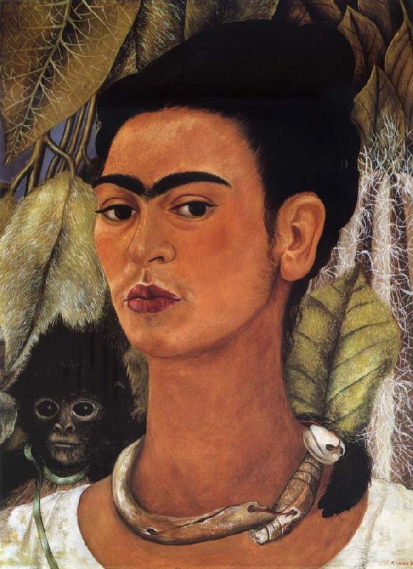 Frida Kahlo Self-Portrait with Monkey oil painting picture